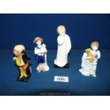 Four Royal Doulton figures Darling, Pickwick, Sleepyhead and Special Friend.