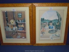 Two maple framed Ltd Edition prints;
