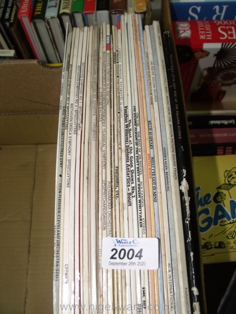 A quantity of LP's to include the Rolling Stones, Foster and Allen, Jim Reeves etc.