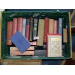 A box of books to include Mary, Queen of Scots, British Birds, Arabia Deserta etc.