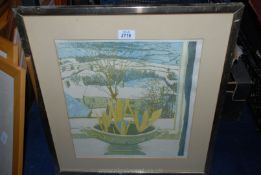 Angela Thorpe: limited edition Print 'Hyacinth',