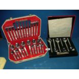 A Viners boxed cutlery including Sable dessert set, etc.