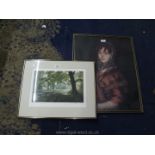 A framed Goya Print Senora Sabasa Garcia, along with a Marle Spain Ltd.