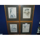 Four framed Prints of Thomas Moorland and family.