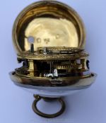 A Silver gilt pair cased Pocket Watch,