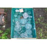 A quantity of glass jugs,