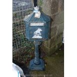 A metal driveway Postbox 44" high (unlocked no key).