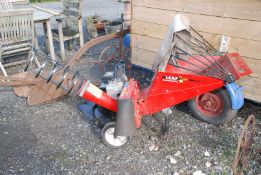 An Allen leaf Shredder/chipper, with Briggs and Stratton petrol 5 hp petrol engine,