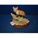 A Border Fine Arts fox and pheasant, a/f.