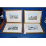 A set of four Cash's limited edition pictures depicting coaching scenes "The four seasons", framed.
