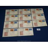 Elevent Nederland first day covers (27/9/65) - Europa addressed to Rhoon, Bussum,