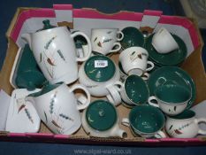 A good quantity of Denby 'Green-wheat' Tea ware including cups, saucers, milk jugs,