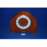 A 1950's uncommon Smiths (The Coniston) Westminster chiming mantle Clock,