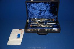 A cased Boosey & Hawkes London Regent Clarinet, complete,