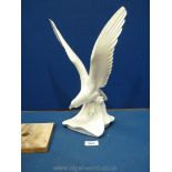 A Meissen 1930's model of Seagull landing on a crest of a wave,