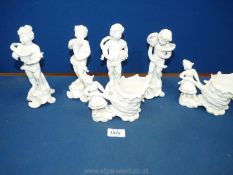 A quantity of bisque figures of Cherubs, etc.
