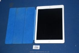 An Apple iPad Air 32GB wifi Silver in original box with charger,