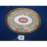 A large and unusual French porcelain tray, Limoges or Paris c.