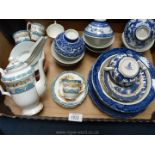 A quantity of Booth's Real Old Willow including; early bowl, soup cup a/f,