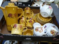 A Palissy 'Taurus' coffee and tea service,