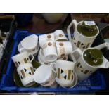 Two part tea sets, one Royal Vale including six cups, six saucers, ten plates,