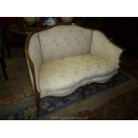 An elegant serpentine fronted two-seater Sofa,