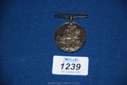 A 1914-1918 British War Medal for private George H. Capel service number 122461 machine gun corps.