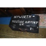 A large aeroplane Case from Teeside Airport UK for Air Cargo for Zambia Airways (some wear to the