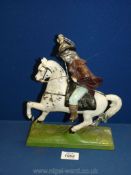 A Spelter figure of the Lone Ranger, 10" tall.