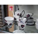 A Royal Albert ''Masquerade'' part Teaset to include a bread & butter plate, five tea plates,