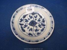A small early 19th century plate from the Tek Sing wreck cargo,