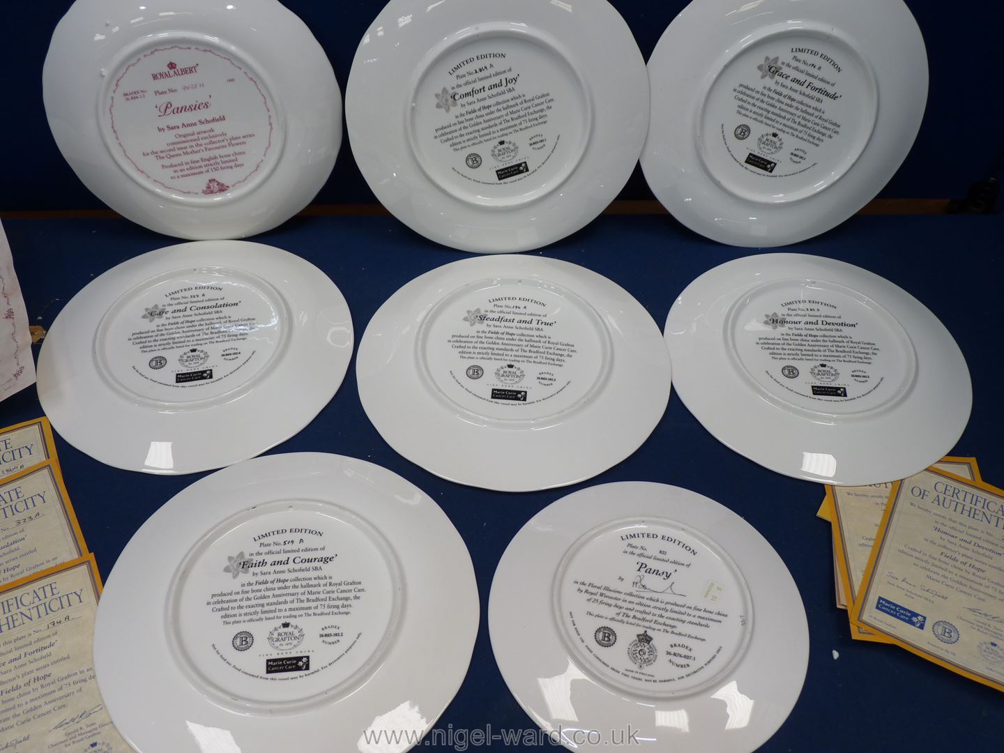 Six Royal Grafton limited edition Comfort and Joy display plates, - Image 2 of 2