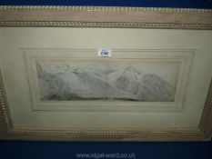 Mont Blanc L'Aiouille de Paine, framed and mounted by James Holland.