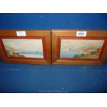 A pair of G.M. Avondale coastal views, signed.