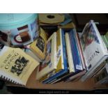 A box of books on Home Craft and Cookery