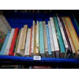 A crate of gardening books