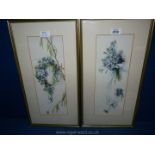 A pair of C. Von Sivers floral Prints, framed and mounted.