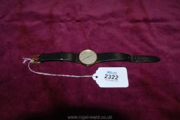 A Gents Sandoz wristwatch on Bulova strap.