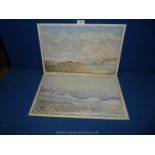 Two watercolours of the Polar Regions, possibly late 19th Century, no visible signatures,