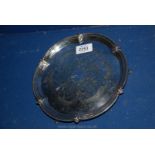 A 19th/20th century Salver, 8 1/2" diameter.