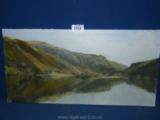 An Oil painting by Paddy Cliff of Tal-y-Llyn Lake.