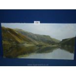 An Oil painting by Paddy Cliff of Tal-y-Llyn Lake.