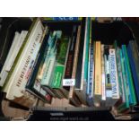 A box of books of local interest including The Wye by A.G.