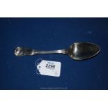 A Silver spoon, London, mark rubbed, possibly 1803, maker R.C.
