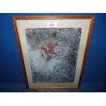 An Oil abstract, signed A. Rottenberg.