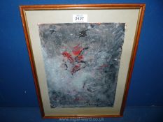An Oil abstract, signed A. Rottenberg.