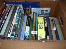 A box of books on Aircraft related topics