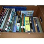 A box of books on Aircraft related topics