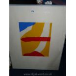 A limited edition abstract Print, pencil signed 'Exon'.
