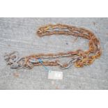 A 3 metre heavy gauge chain with 'D' hooks and shackles.